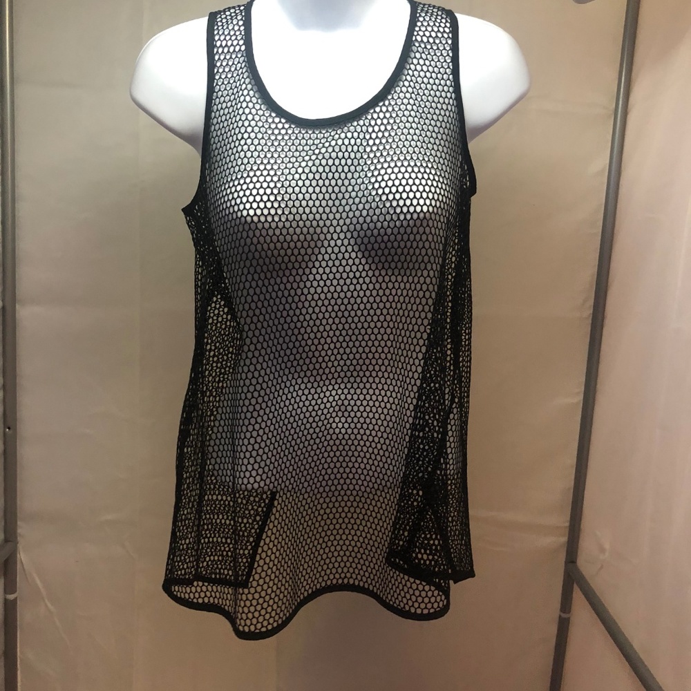 Black Netting Express Tan Top
